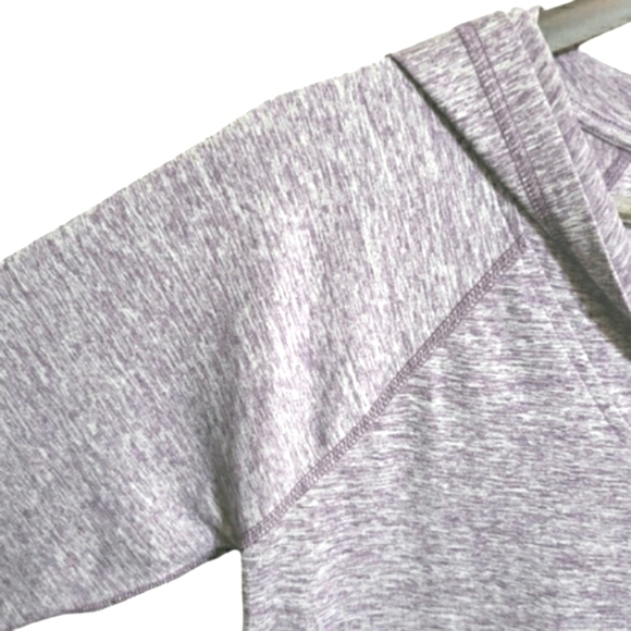 NWT Ideology Essential Pullover Top Women's Size Medium Montana Grape Hooded - Picture 5 of 6